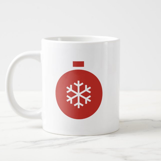 Christmas Ball Giant Coffee Mug (Left)