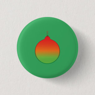 Christmas Ball Ornament Button