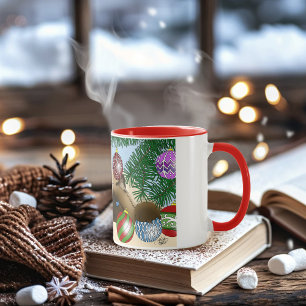 Christmas Ball Ornament Siamese Cat Funny Mug