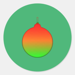 Christmas Ball Ornament Sticker