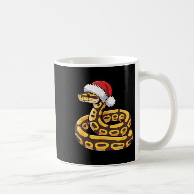 Christmas Ball Python Ugly Xmas Sweater Snake Love Coffee Mug (Right)