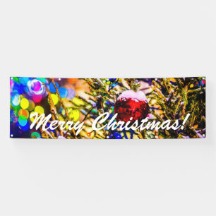 Christmas Ball Red Banner