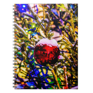 Christmas Ball Red Notebook
