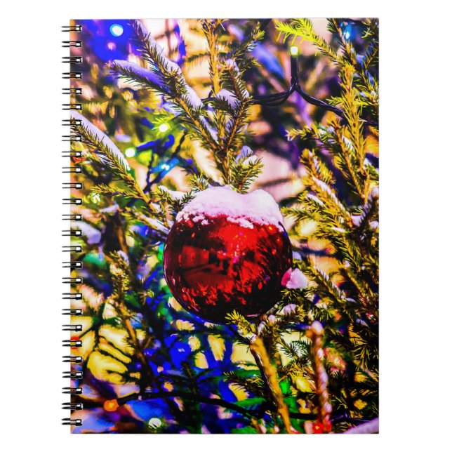 Christmas Ball Red Notebook (Front)