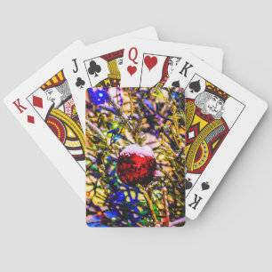 Christmas Ball Red Playing Cards