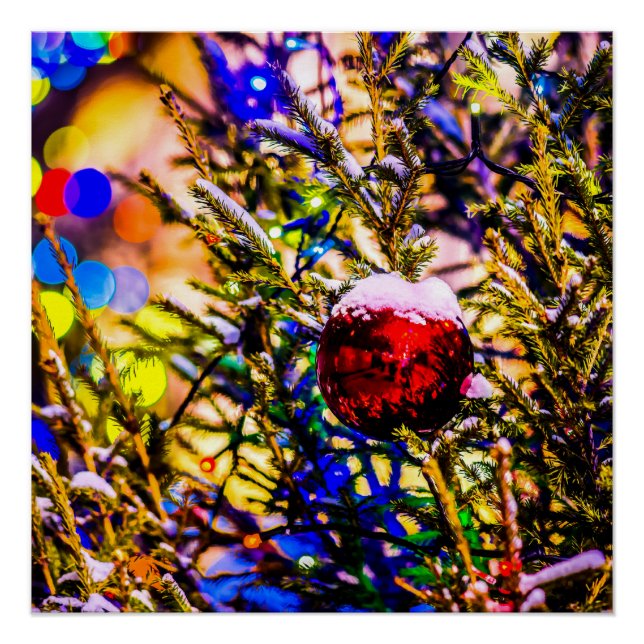 Christmas Ball Red Poster (Front)