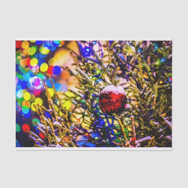 Christmas Ball Red Tissue Paper (Front)