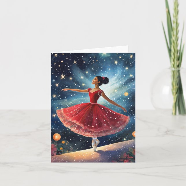 Christmas Ballerina Card (Front)