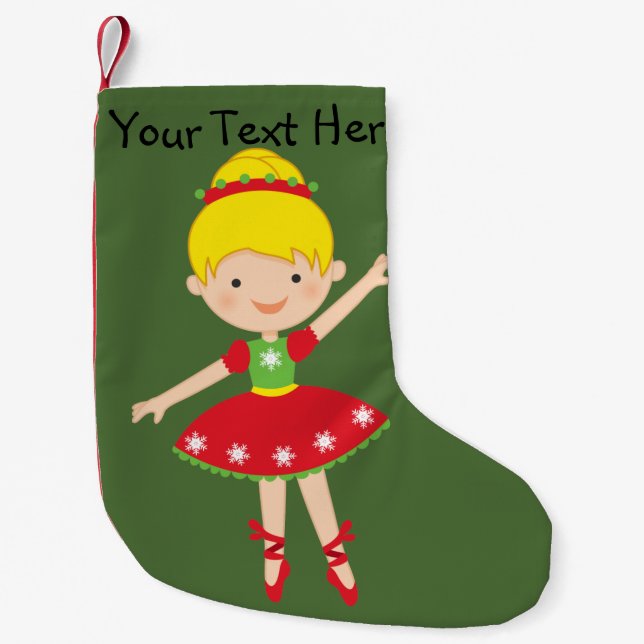 Christmas Ballerina Stocking (Front)