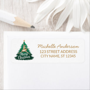 Christmas ballet Ballerina dancer Return Address 