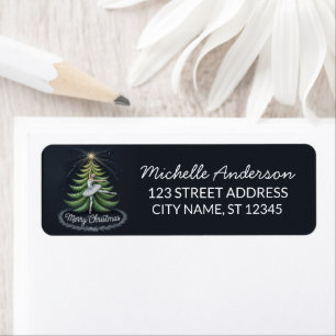Christmas ballet Ballerina dancer Return Address