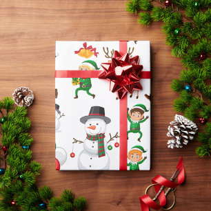 Christmas Balloons Wrapping Paper