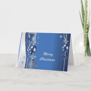 Christmas Balls And Ribbons Greeting Card