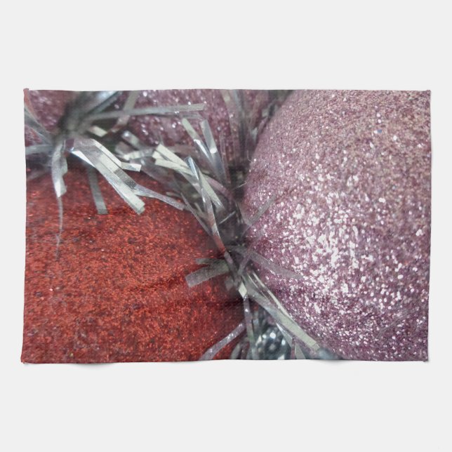 Christmas Balls Kitchen Towel (Horizontal)