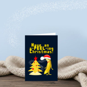 Christmas banana card