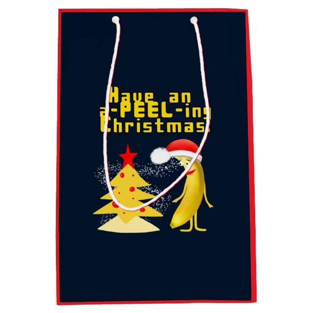 Christmas Banana Medium Gift Bag (Front)