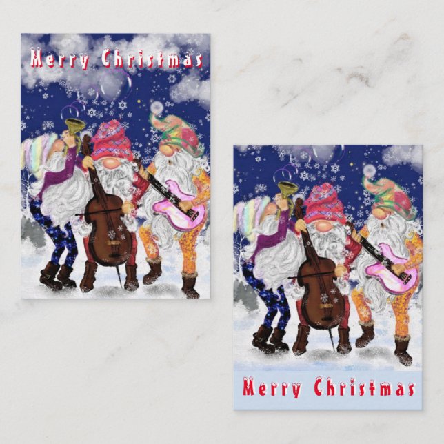 Christmas Band - Happy Song - Celebration - Funny Card (Front/Back)