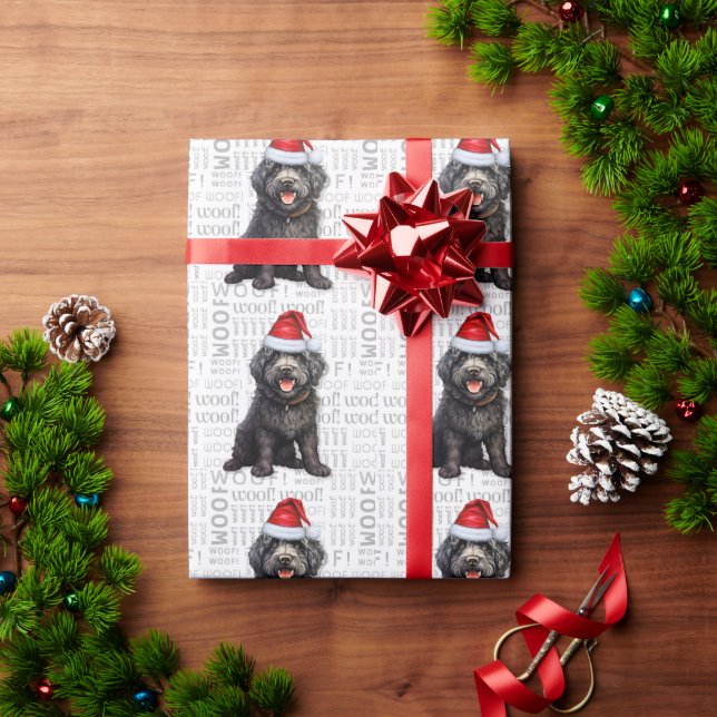Christmas Barbet Dog Lover Holiday Wrapping Paper (Holiday Gift)