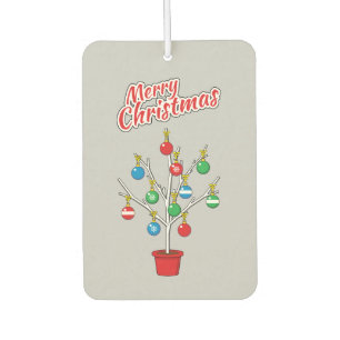Christmas Bare Branch Tree - Merry Christmas Air Freshener