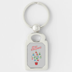 Christmas Bare Branch Tree - Merry Christmas Keychain