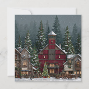 Christmas Barn Greeting Card