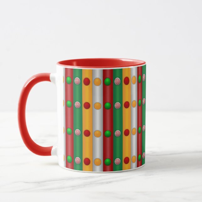 Christmas Bars Mug (Left)