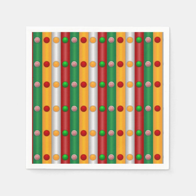 Christmas Bars Napkin (Front)