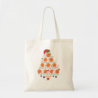 Christmas Basball Tote Bag