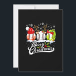 Christmas Baseball Ball Santa Hat Elf Reindeer Fun Holiday Card<br><div class="desc">This is a great Christmas gift. Your family,  friends or children will love this gift after you give it to them. Wishing you and your family and friends a Merry Christmas.</div>