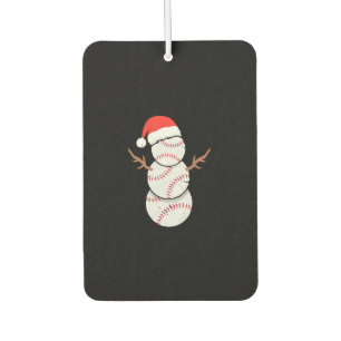 Christmas Baseball Snowman Air Freshener