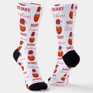 Christmas Basketball Sports Ball Party Socks