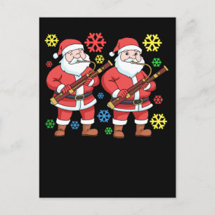 Christmas Bassoon Bassoonist Gifts Men Orchestra Postcard