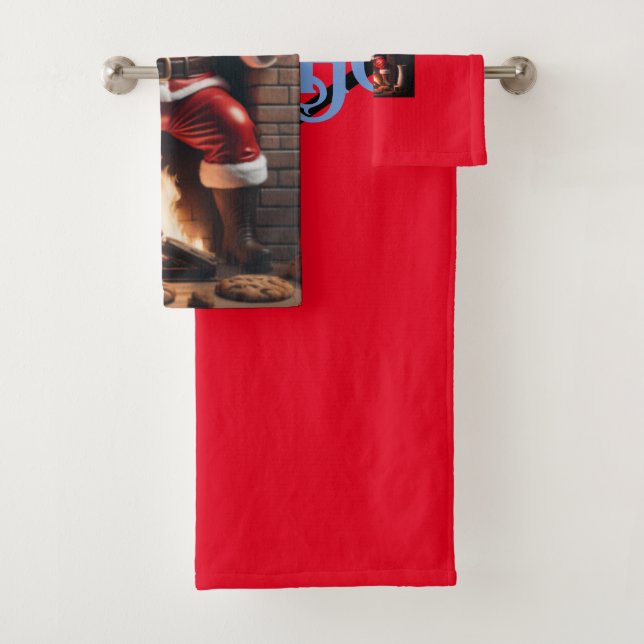 Christmas Bath Towel Set (Insitu)