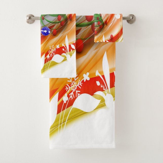 Christmas Bath Towel Sets (Insitu)