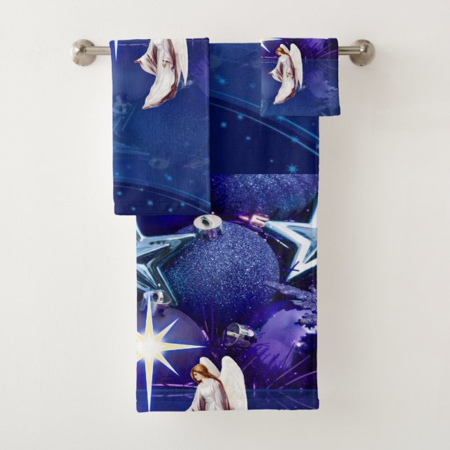 Christmas Bath Towel Sets, Christmas Angel (Insitu)