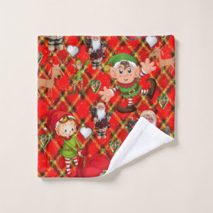 Christmas Bath Towel Sets, Elf