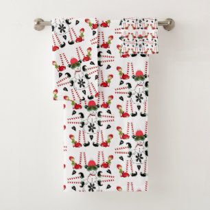 Christmas Bath Towel Sets, Elf
