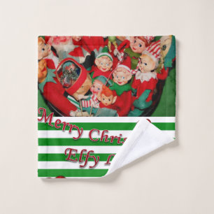 Christmas Bath Towel Sets, Elf