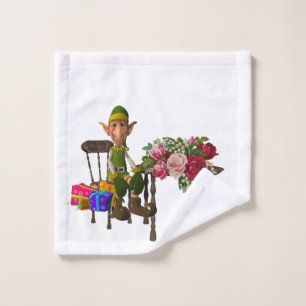 Christmas Bath Towel Sets, Elf