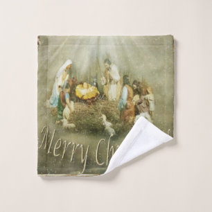 Christmas Bath Towel Sets, Jesus Christ