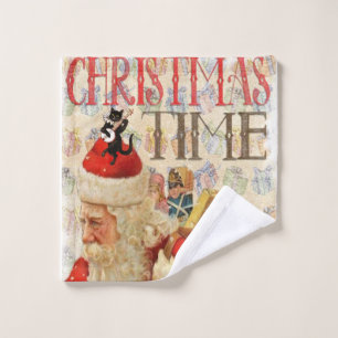 Christmas Bath Towel Sets, Santa