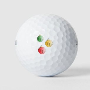 Christmas Baubals Golf Balls