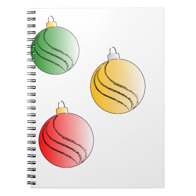 Christmas Baubals Notebook (Front)