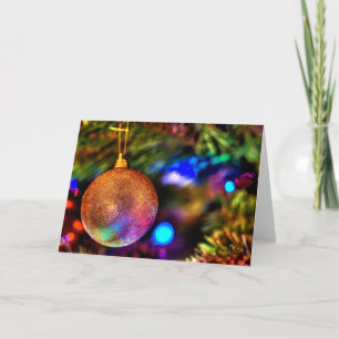 Christmas Bauble Holiday Card