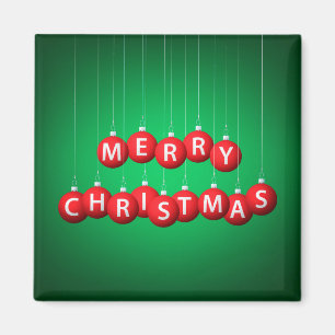 Christmas bauble magnet