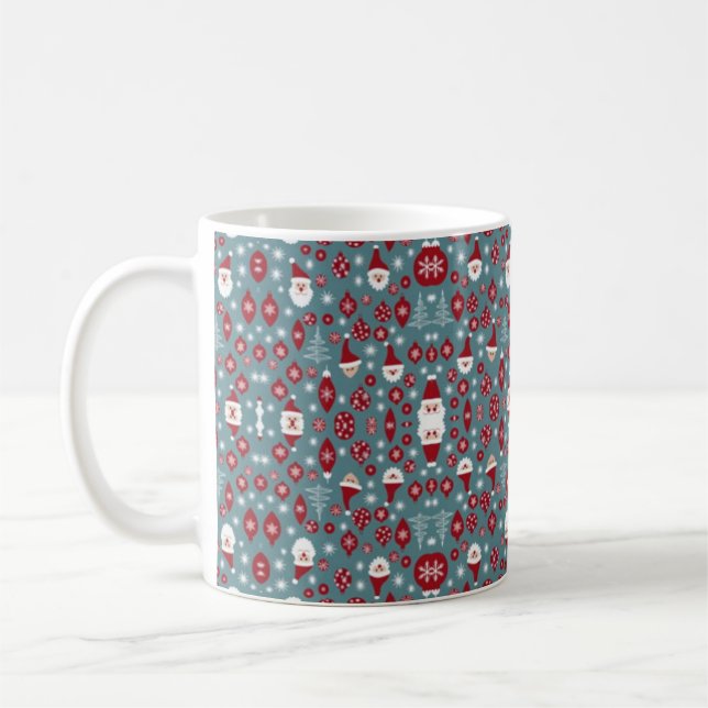 Christmas bauble pattern coffee mug (Left)