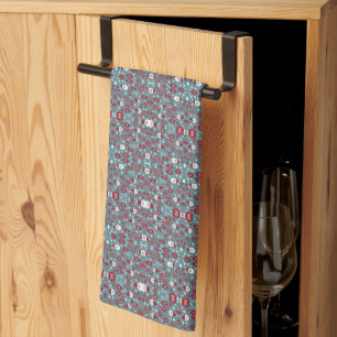 Christmas bauble pattern kitchen towel