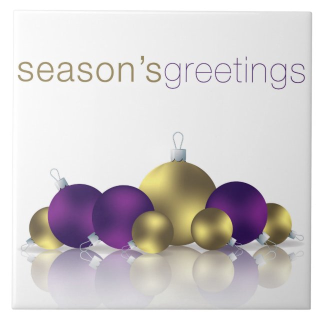 Christmas bauble tile (Front)