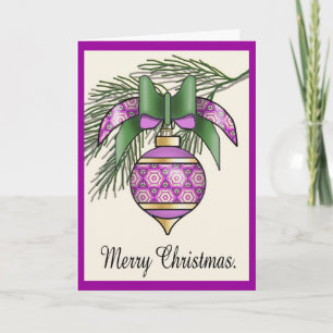 Christmas Baubles - 06 Holiday Card