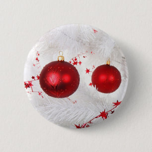 Christmas Baubles 2 Inch Round Button